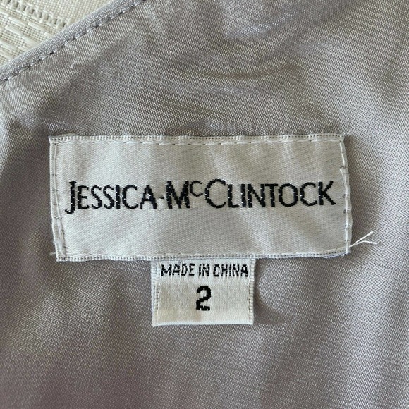 Jessica McClintock One Shoulder Strap Dress - Picture 6 of 7